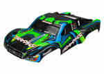 Traxxas Part 6844X Body Slash Green blue painted decals applied New in Package