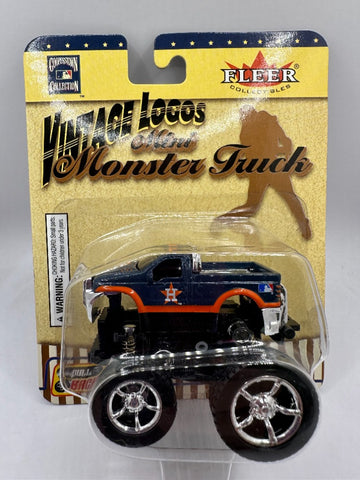 Houston Astros Fleer MLB Mini Monster Truck Ford F-350 Vintage Logo Toy Vehicle