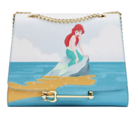 Loungefly Disney Little Mermaid Tritons Gift Crossbody Bag