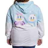 Loungefly Disney Mickey and Minnie Pastel Snowman Unisex Hoodie Small