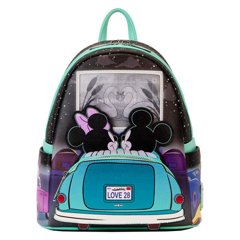 Loungefly Disney Mickey and Minnie Date Night Drive-In Mini Backpack