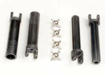 Half shafts, long truck (external-splined (2) & internal-splined (2)/ metal U-joints (4)