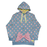 Loungefly Disney Minnie Dots French Terry Unisex Hoodie L- Large