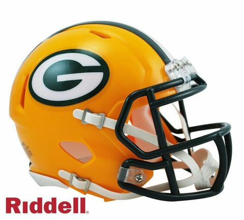 Green Bay Packers Speed Riddell Football Mini Helmet New in box