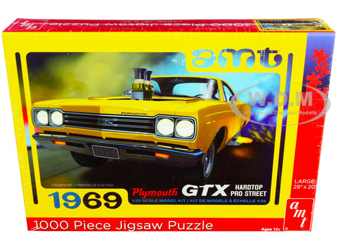 AMT 1969 Plymouth GTX Hardtop Pro Street 1000 Piece Jigsaw Puzzle