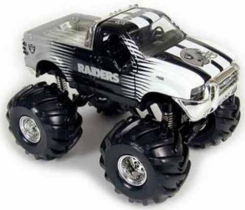 Las Vegas Raiders Fleer NFL Ford F-350 Monster Truck 1:32 Scale Toy Vehicle New in Box