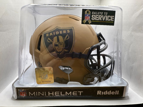 Las Vegas Raiders 2023 Salute To Service Alternate Riddell Speed Mini Helmet New box