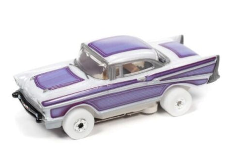 Auto World Cars N Coffee  1957 Chevrolet Bel Air White/Purple