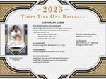 2023 Topps Tier One Baseball Hobby Box