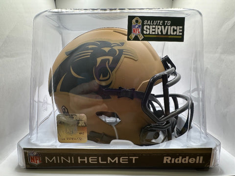 Carolina Panthers 2023 Salute To Service Alternate Riddell Speed Mini Helmet New in Box
