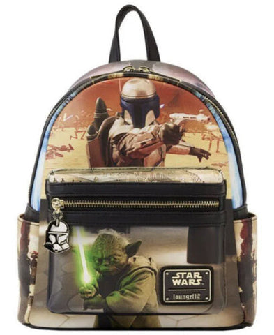 Loungefly Disney Star Wars Episode Two Attack Of The Clones Scene Mini Backpack