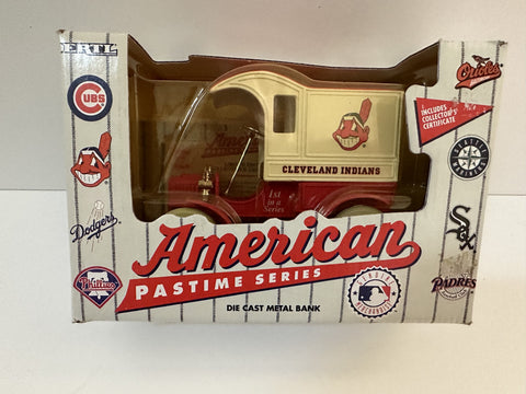 Cleveland Indians Ertl Collectibles MLB 1993 American Past Time Delivery Truck Coin Bank 1:24