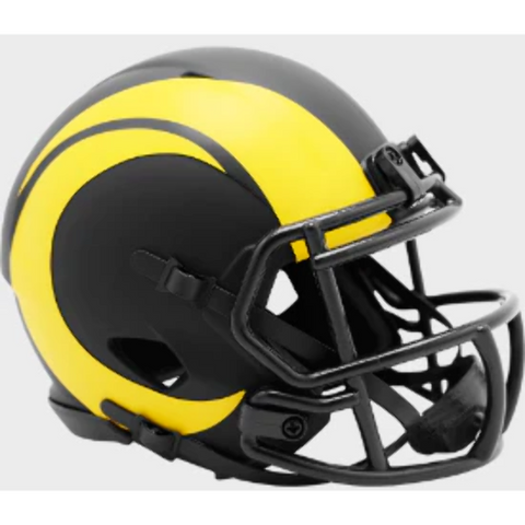 Los Angeles Rams Eclipse Speed Riddell Football Mini Helmet New