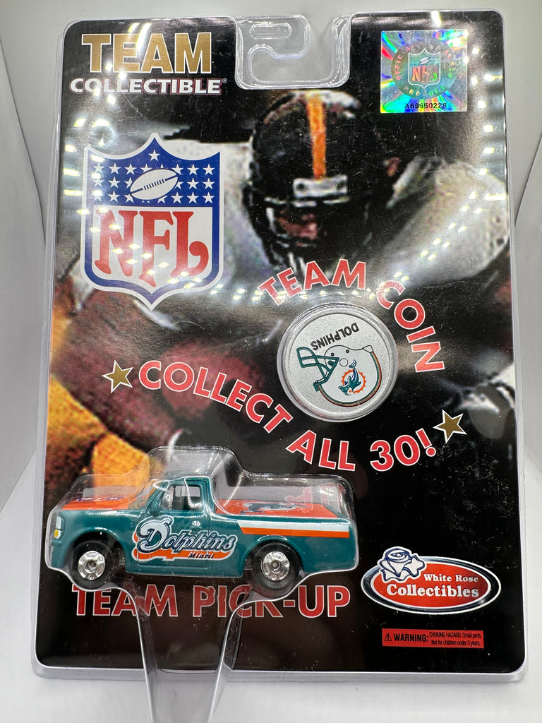 Miami Dolphins White Rose Collectibles Team Pick up with Team Coin Toy SPORTS ZONE TOYS & COMICS Miami Dolphins White Rose Collectibles Team Pick up with Team Coin Toy SPORTS ZONE TOYS & COMICS