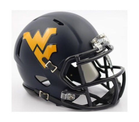 West Virginia Mountaineers Riddell Speed Mini Replica Satin Football Helmet