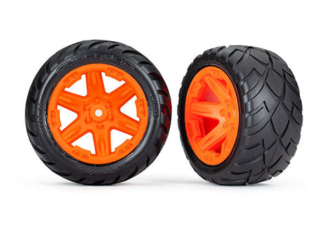 Traxxas 6768A Tires & wheels 2.8' RXT orange Anaconda 2WD electric rear