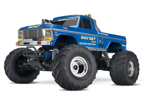 Traxxas 36034-8  BIGFOOT No. 1: 1/10 Scale Monster Truck w/ Battery and USB-C Charger Blue