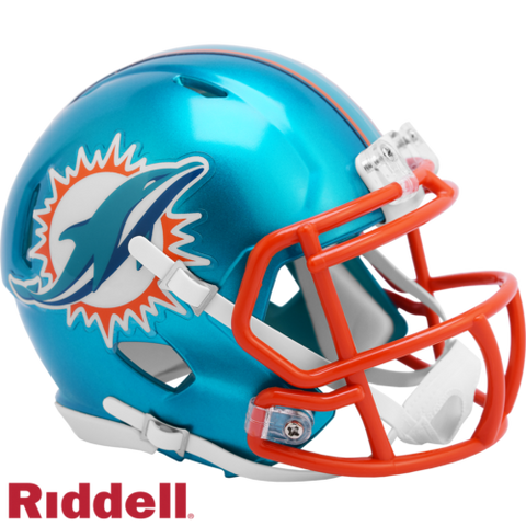 Miami Dolphins Flash Alternate Riddell Speed Mini Helmet New in box