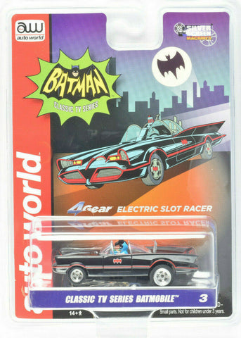 Batman Classic TV Series Batmobile Auto World Silver Screen Machines HO Slot Car