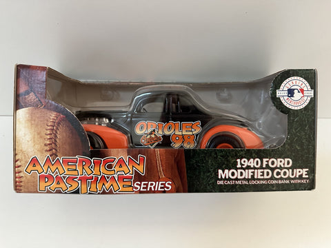 Baltimore Orioles Ertl Collectibles MLB 1940 Ford Modified Coupe Coin Bank 1:24 Toy Vehicle