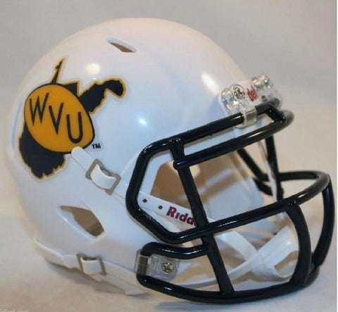 West Virginia Mountaineers Retro NCAA Speed Mini Football Helmet New in Box