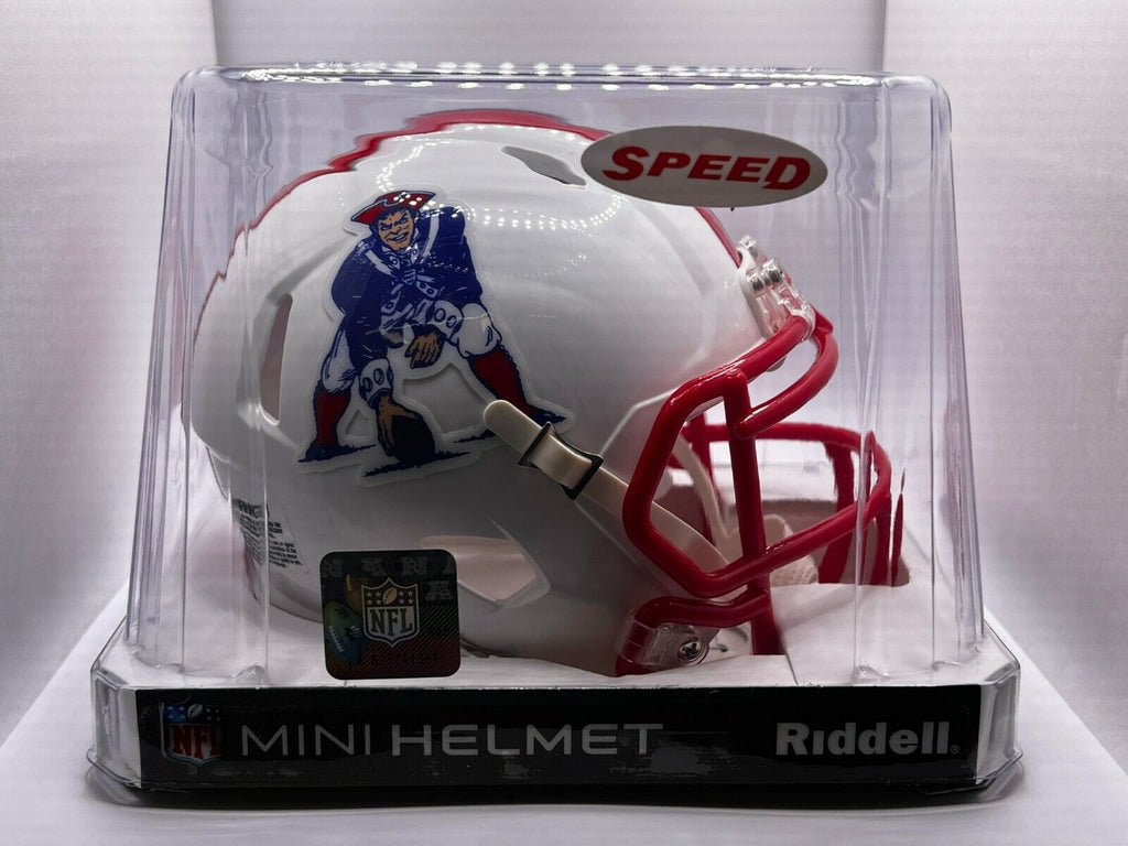 New England Patriots 1990-1992 90-92 Riddell Throwback Speed Mini Helm – SPORTS ZONE TOYS & COMICS