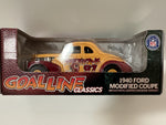 Washington Redskins Ertl Collectibles NFL 1940 Ford Modified Coupe Coin Bank w/Key 1:24 Toy Vehicle