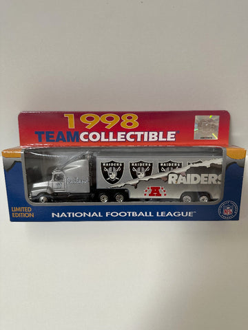 Las Vegas Raiders White Rose Collectibles 1998 NFL Tractor Trailer Toy Vehicle 1:80