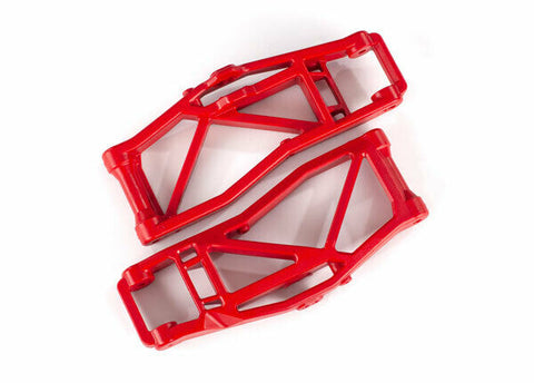 Suspension arms, lower, red (left and right, front or rear) (2) (for use with #8995 WideMaxx suspension kit)