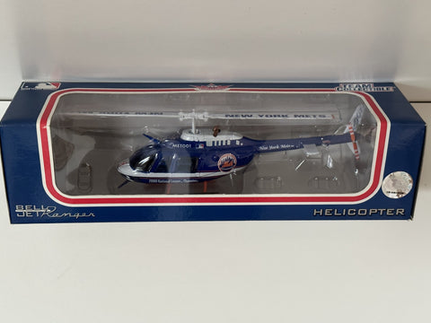 New York Mets Fleer 2001 Edition MLB Bell Jet Ranger Helicopter 1:43