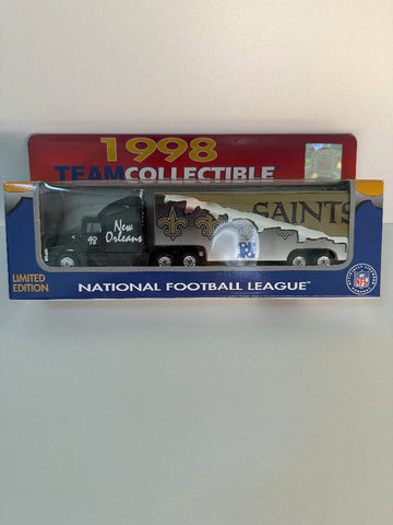 New Orleans Saints White Rose Collectibles 1998 NFL Tractor Trailer Toy Vehicle 1:80