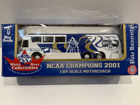 Duke University Blue Devils NCAA Champions Motorcoach 2001 1:64 Toy Vehicle