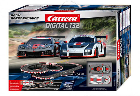 Carrera 20030027 Peak Performance Digital Track Set 1:32 w/cars C8 Corvette