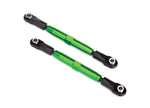 Traxxas 3644G Left & Right Camber Link Turnbuckle Aluminum Green 73mm