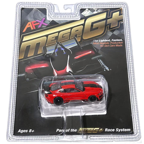 AFX 22077 HO Mega G+ MG+ Plus Shelby GT500 2021 Race Red and Black Slot 1:64 Race Car