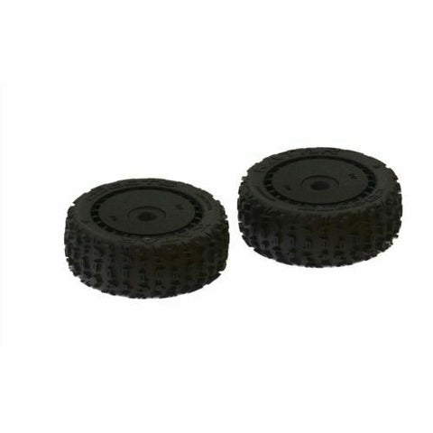 Arrma ARA550058 dBoots Katar B 6S Tire Set Black Pair 3.3 Wheels Tires 17mm New