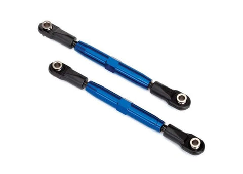 Traxxas 3644X Left & Right Camber Link Turnbuckle Aluminum Blue 73mm