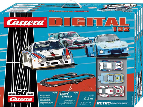Carrera 20030031 DIGITAL 1:32 Retro Grand Prix Model Slot Car Track Set