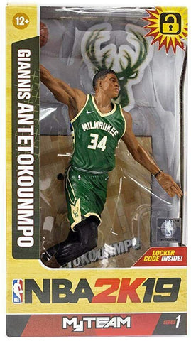 Giannis Antetokounmpo Milwaukee Bucks Mcfarlane 2K19 Figure