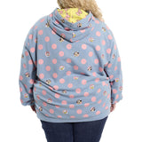 Loungefly Disney Minnie Dots French Terry Unisex Hoodie L- Large