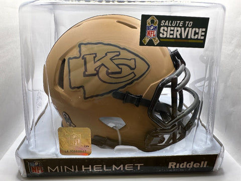 Kansas City Chiefs 2023 Salute To Service Alternate Riddell Speed Mini Helmet New in Box