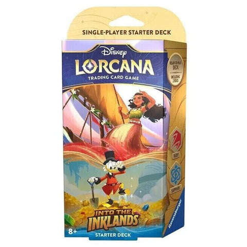 Disney Lorcana Into The Inklands Starter Deck Ruby and Sapphire