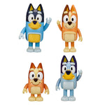 Bluey & Family 4 Pack of 2.5-3" Possable Figures