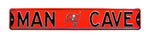 Tampa Bay Bucs Steel Street Sign with Logo-MAN CAVE