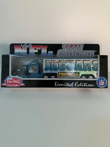 Jacksonville Jaguars White Rose Collectibles 1999 NFL Tractor Trailer Toy Vehicle 1:80