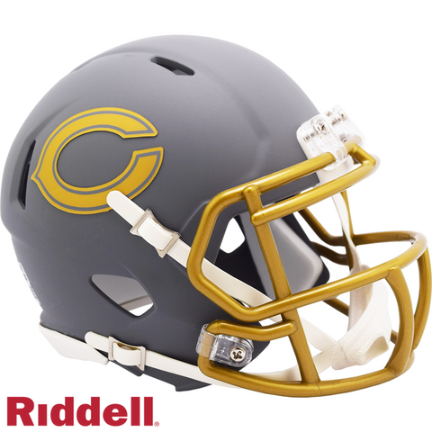Chicago Bears Slate Collection Riddell Mini Helmet New in Box