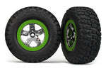 5865 Tires & wheels SCT chrome green beadlock BFGoodrich Mud-Terrain 2wd front