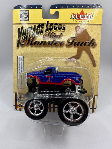 Texas Rangers Fleer MLB Mini Monster Truck Ford F-350 Vintage Logo Toy Vehicle