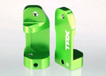 Traxxas Part 3632G Caster blocks aluminum green-anodized Slash Rustler New