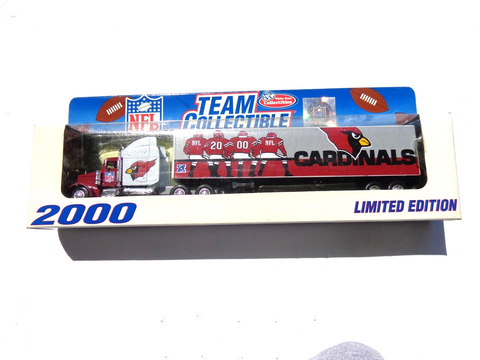 Arizona Cardinals Fleer 2000 Team Collectible Series NFL Tractor Trailer Scale Toy Vehicle